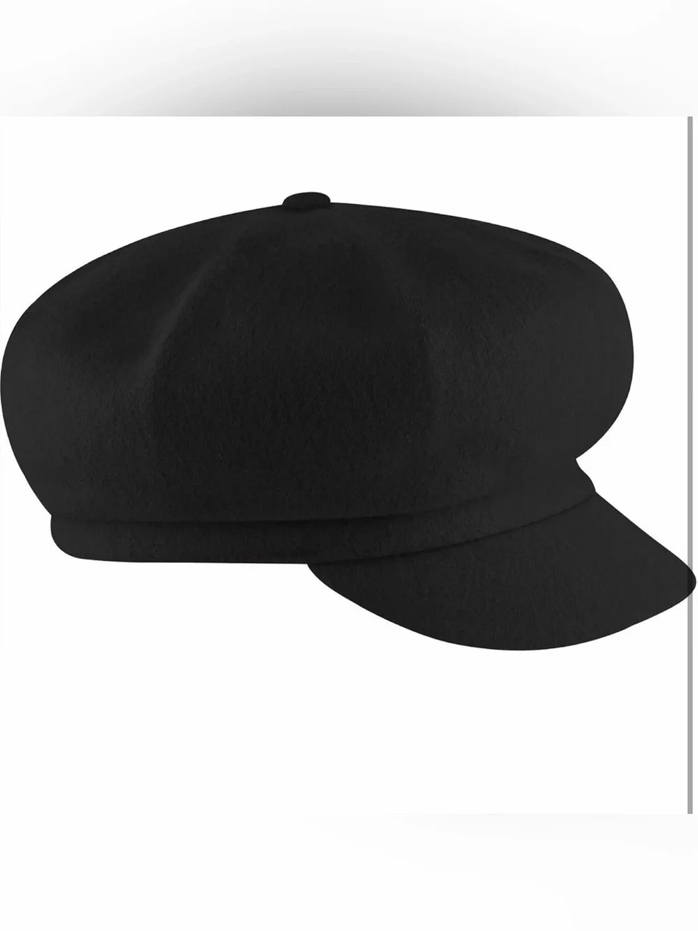 Kangol Black Wool Baker Boy Cap